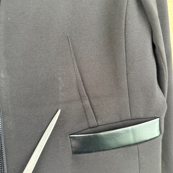 Nine West Womens Blazer Size 12 Black Fitted Career Jacket Business Chic Office - Picture 7 of 12